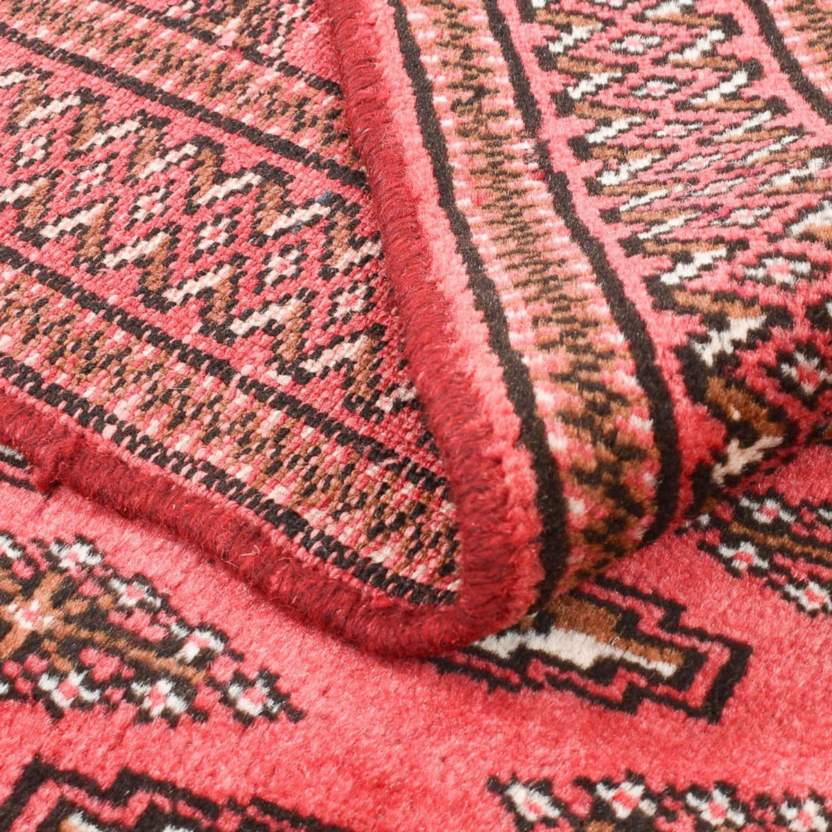 Alfombra Turkaman - 147 x 93 cm - rojo