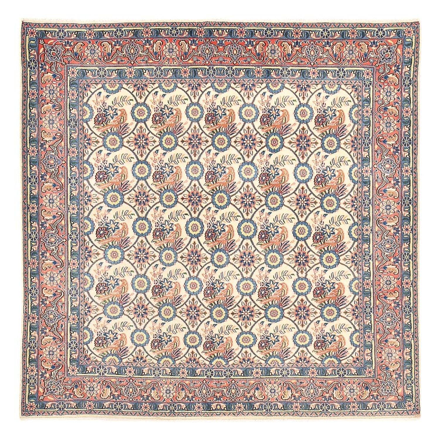Alfombra persa - Keshan cuadrado  - 192 x 195 cm - multicolor