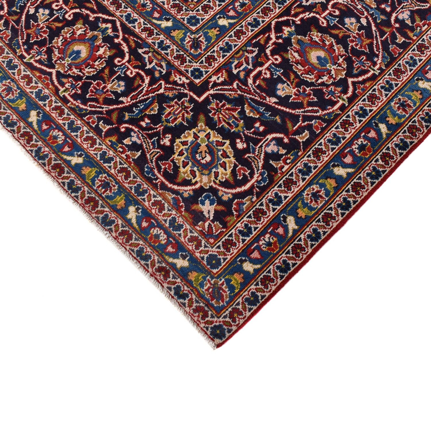 Alfombra persa - Keshan - 401 x 294 cm - rojo
