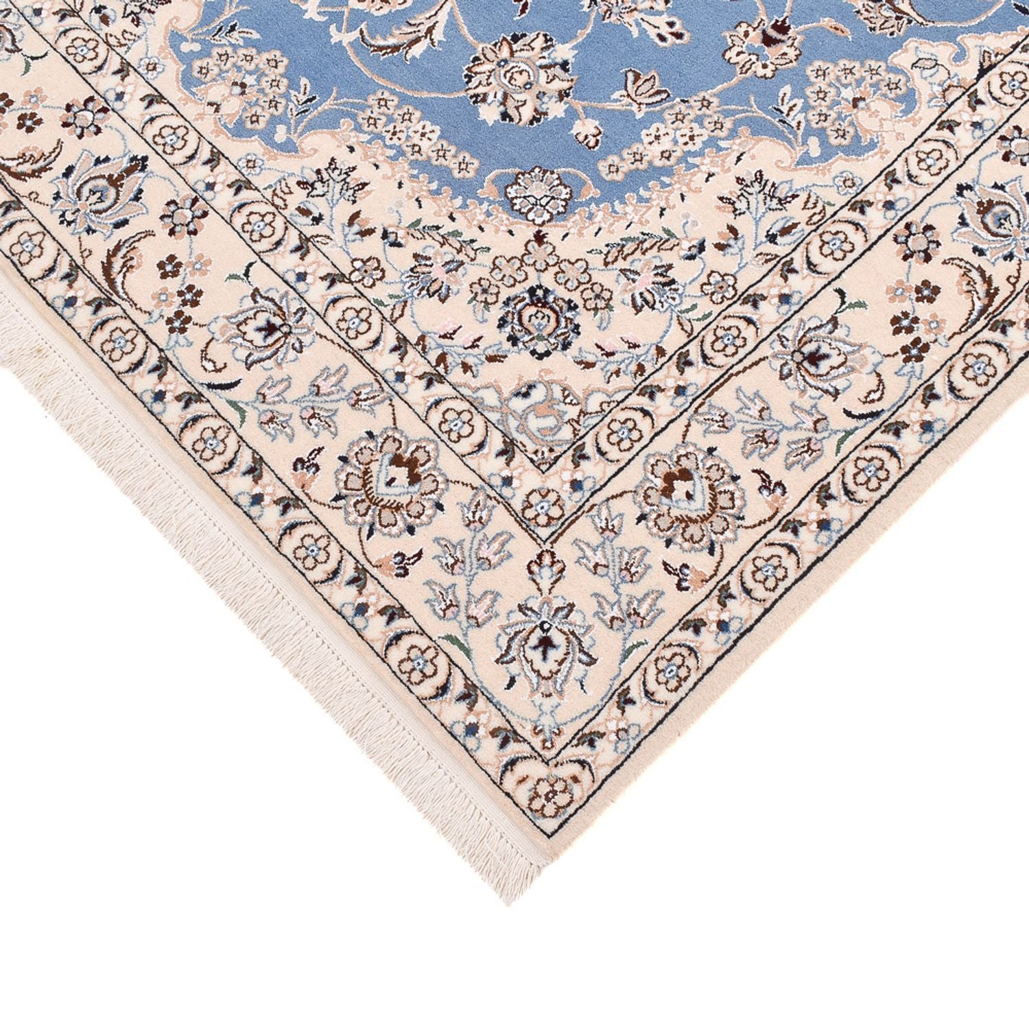 Alfombra Persa - Nain - Real - 242 x 158 cm - azul