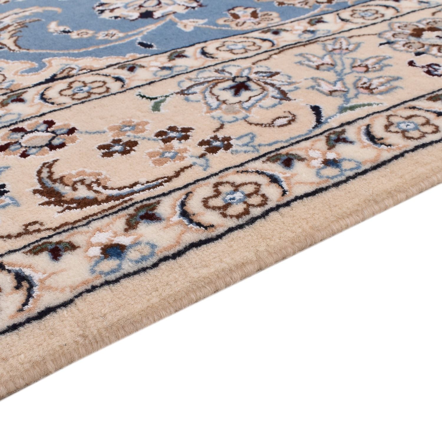 Alfombra Persa - Nain - Real - 242 x 158 cm - azul