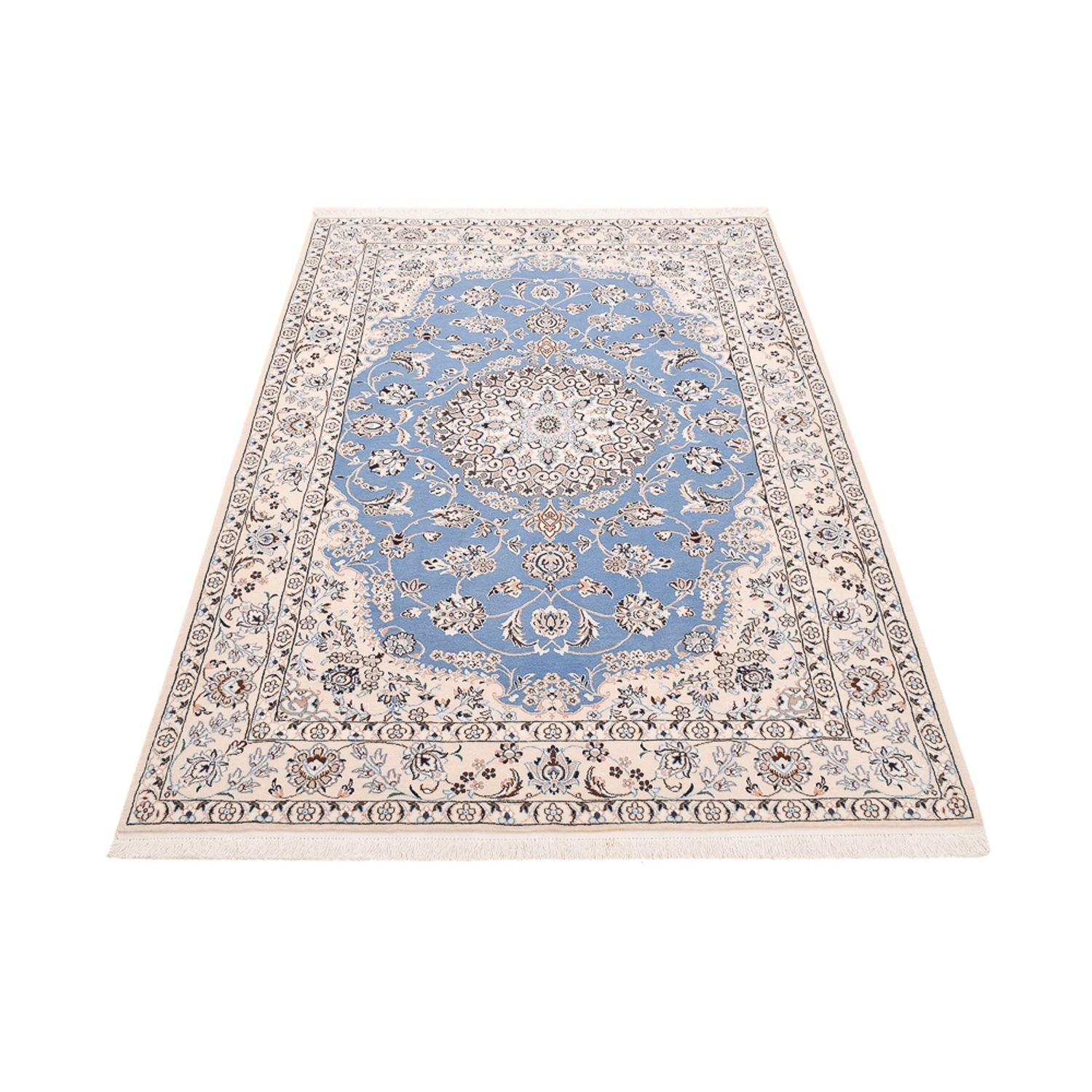 Alfombra Persa - Nain - Real - 242 x 158 cm - azul