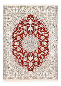 Alfombra Persa - Nain - Real - 205 x 148 cm - rojo