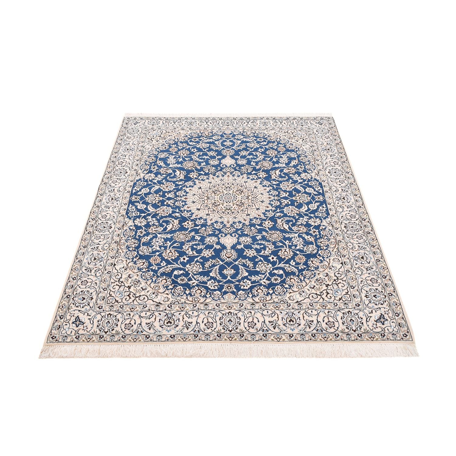 Alfombra Persa - Nain - Real - 199 x 149 cm - azul