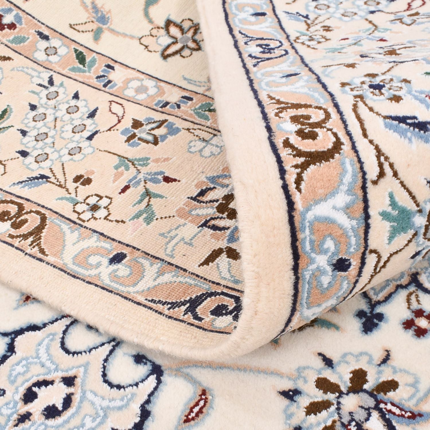 Alfombra Persa - Nain - Real - 245 x 158 cm - crema