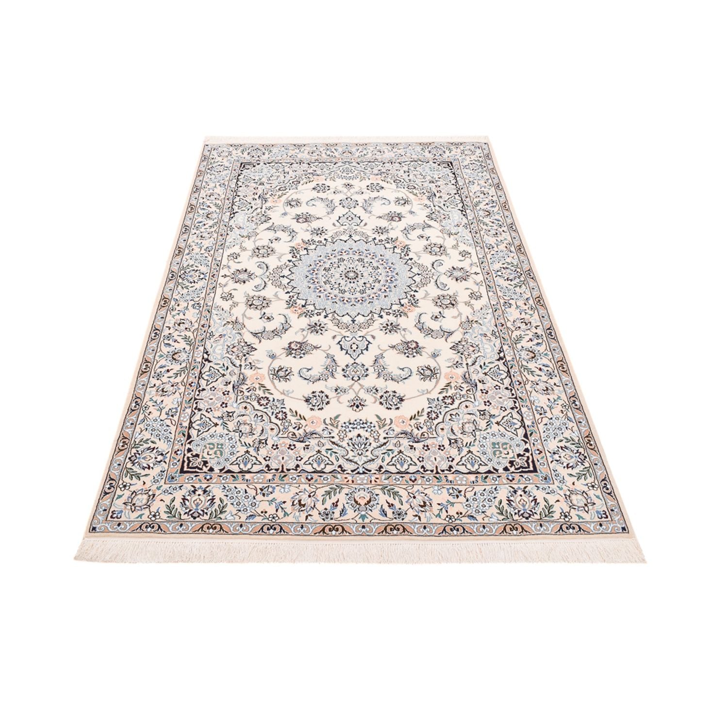 Alfombra Persa - Nain - Real - 245 x 158 cm - crema
