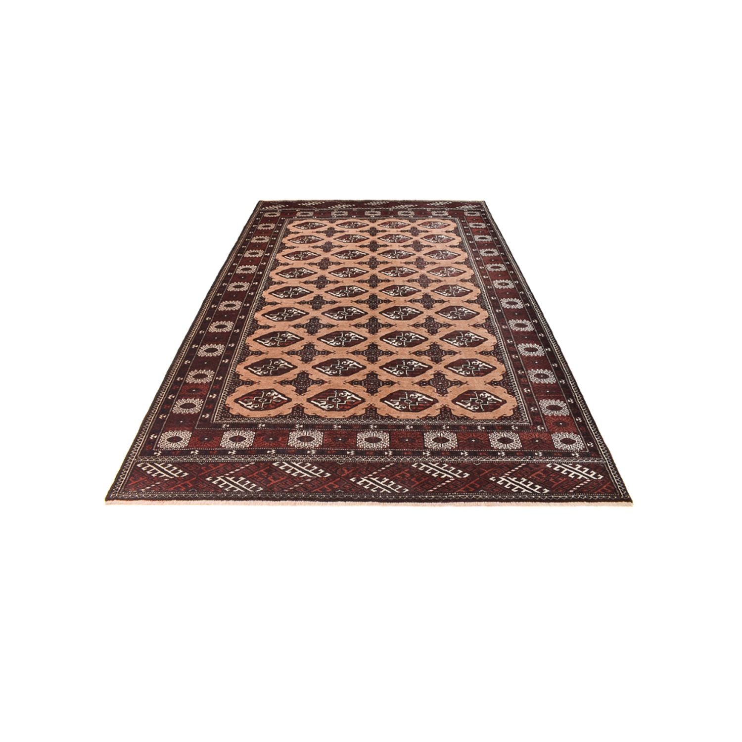 Alfombra Turkaman - 295 x 198 cm - beige claro