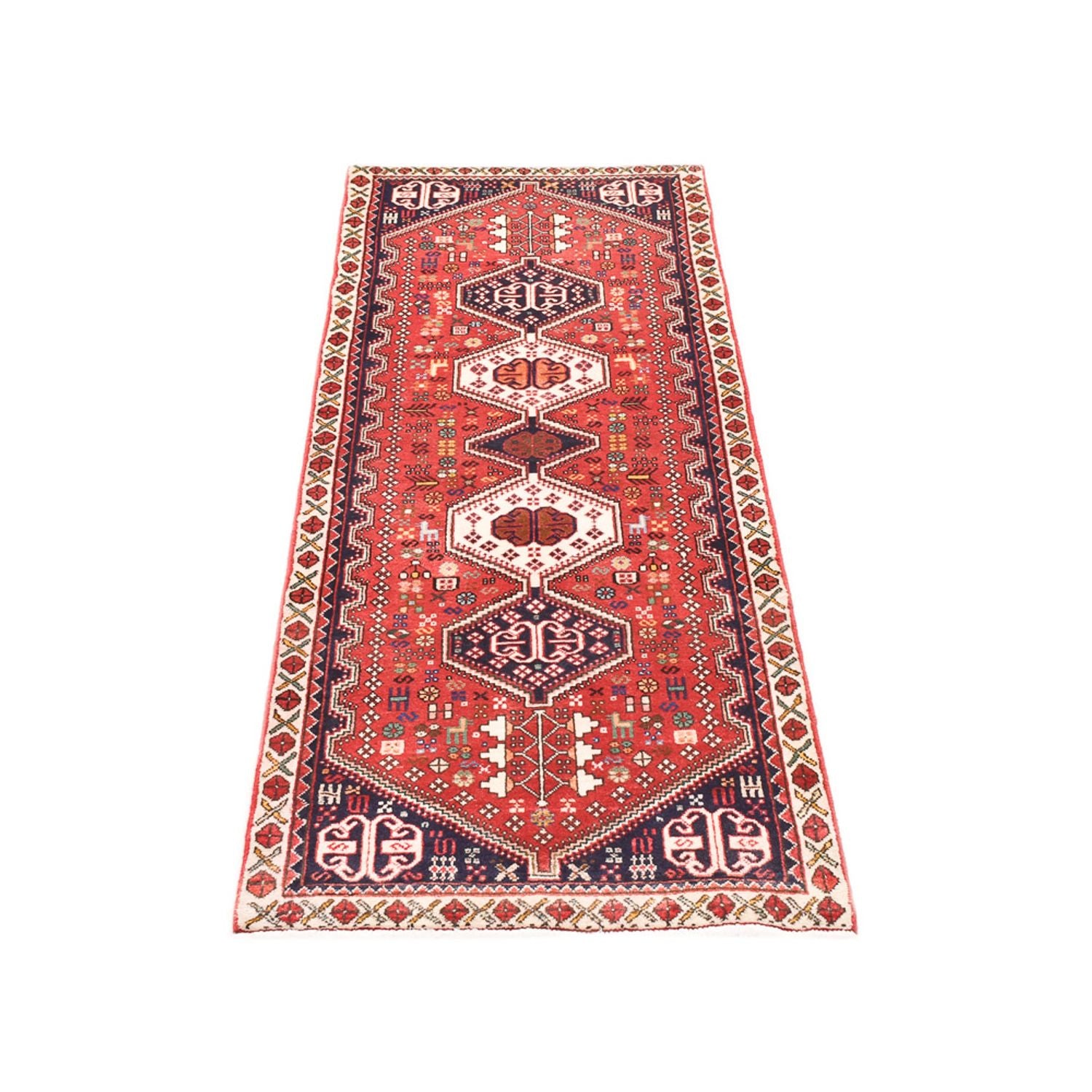 Alfombra de pasillo Alfombra persa - Nómada - 195 x 72 cm - rojo