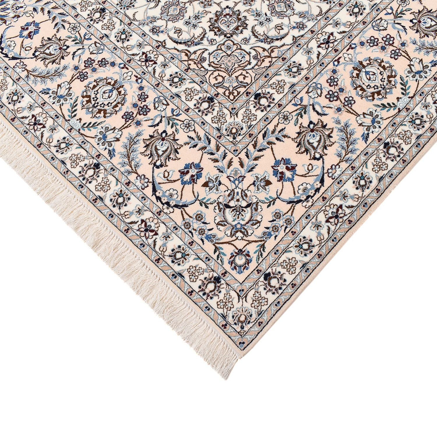 Alfombra Persa - Nain - Prima - 300 x 254 cm - azul oscuro