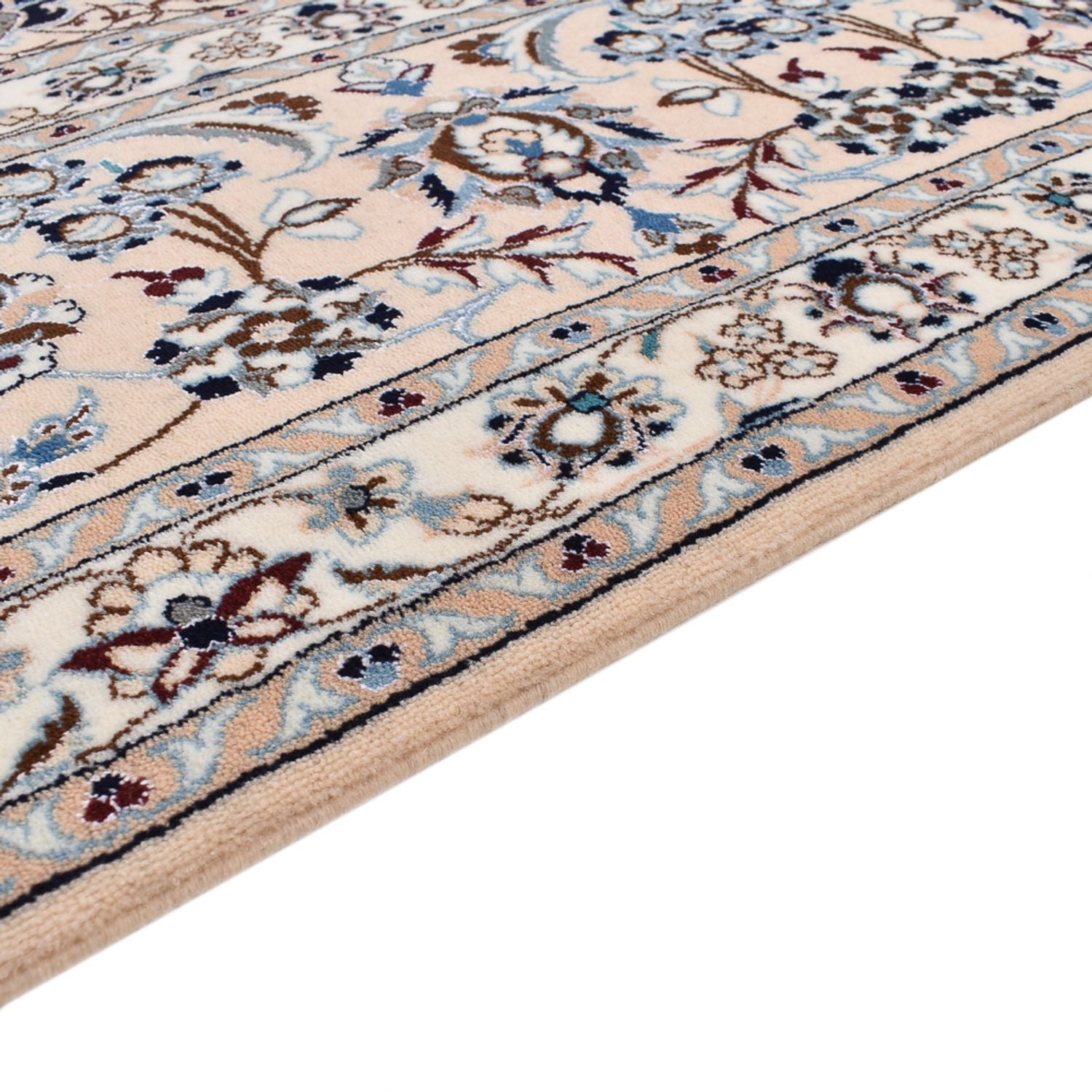 Alfombra Persa - Nain - Prima - 300 x 254 cm - azul oscuro