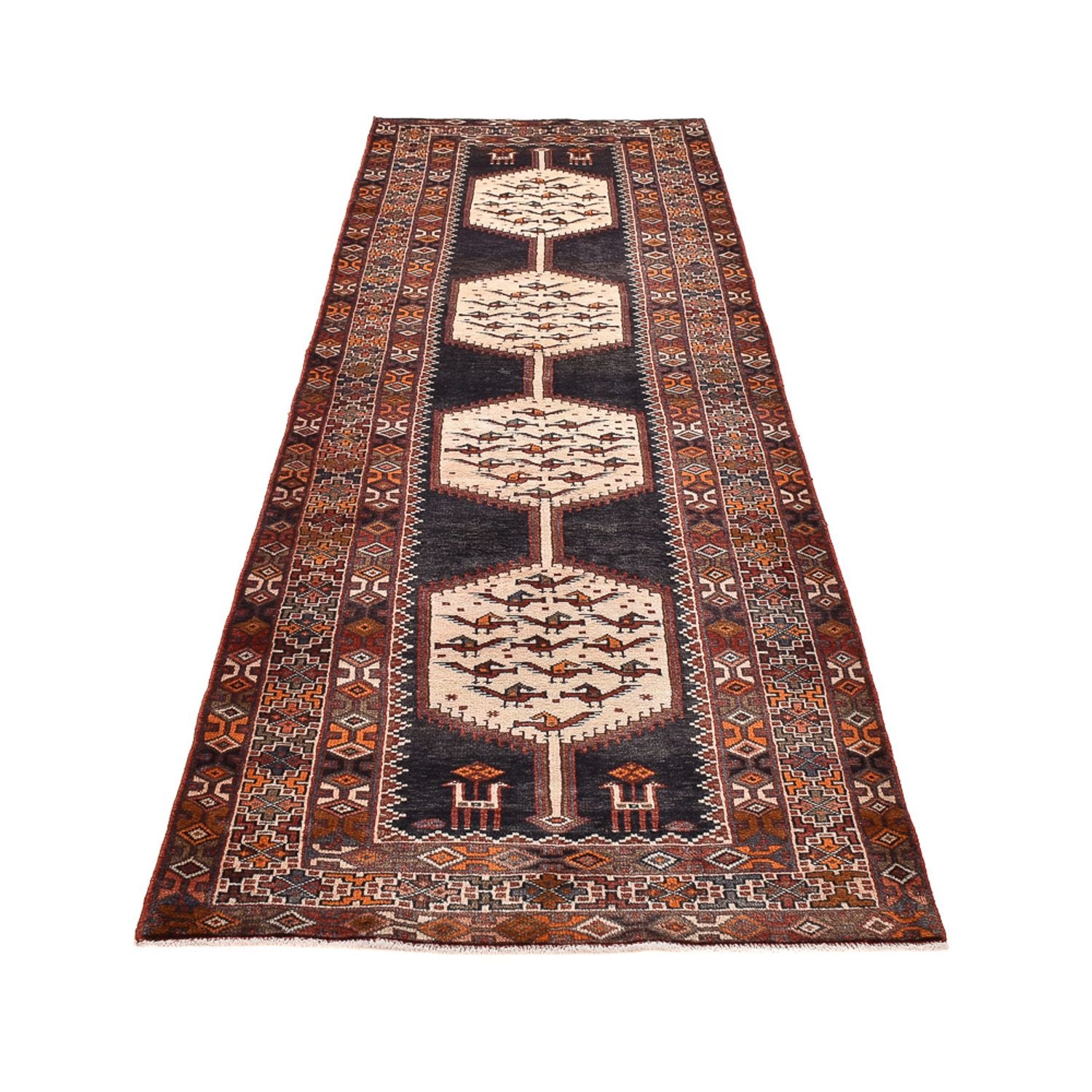 Alfombra de pasillo Alfombra persa - Nómada - 309 x 104 cm - multicolor