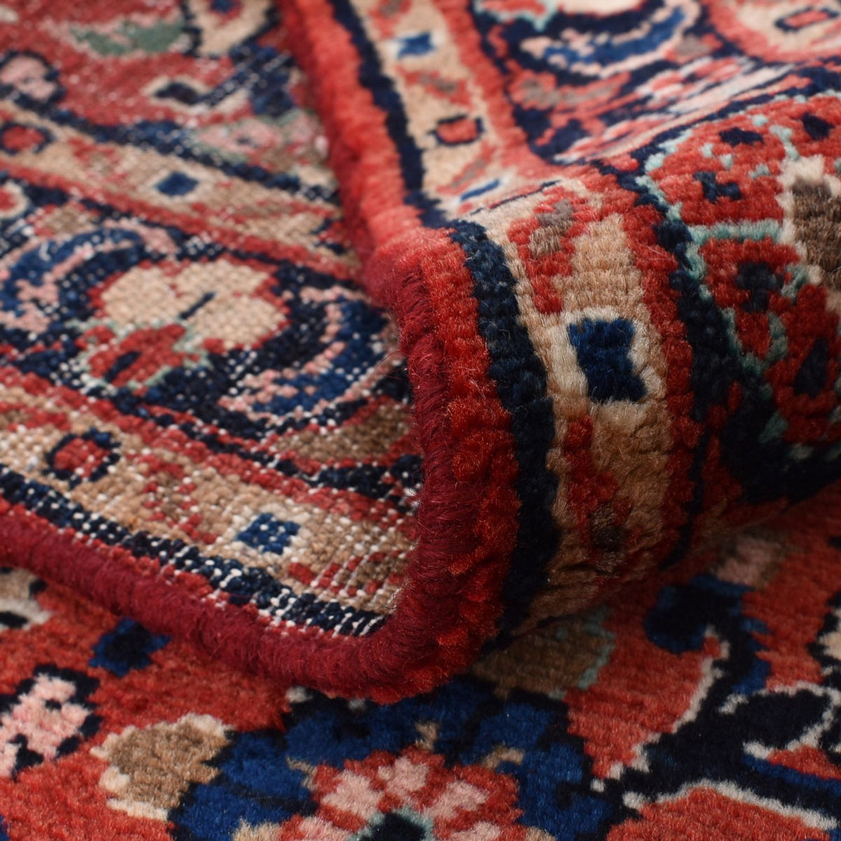 Alfombra de pasillo Alfombra persa - Nómada - 412 x 89 cm - rojo