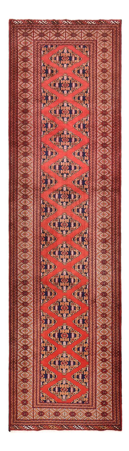 Alfombra de pasillo Alfombra Turkaman - 377 x 104 cm - rojo oscuro