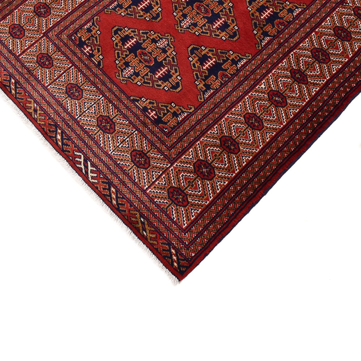 Alfombra de pasillo Alfombra Turkaman - 377 x 104 cm - rojo oscuro