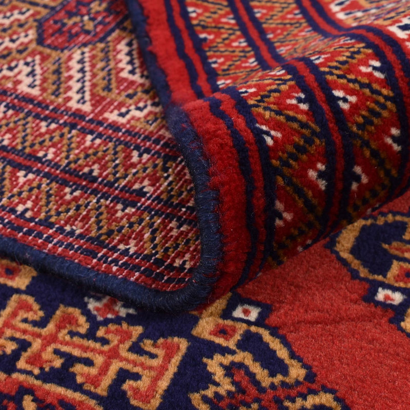 Alfombra de pasillo Alfombra Turkaman - 377 x 104 cm - rojo oscuro