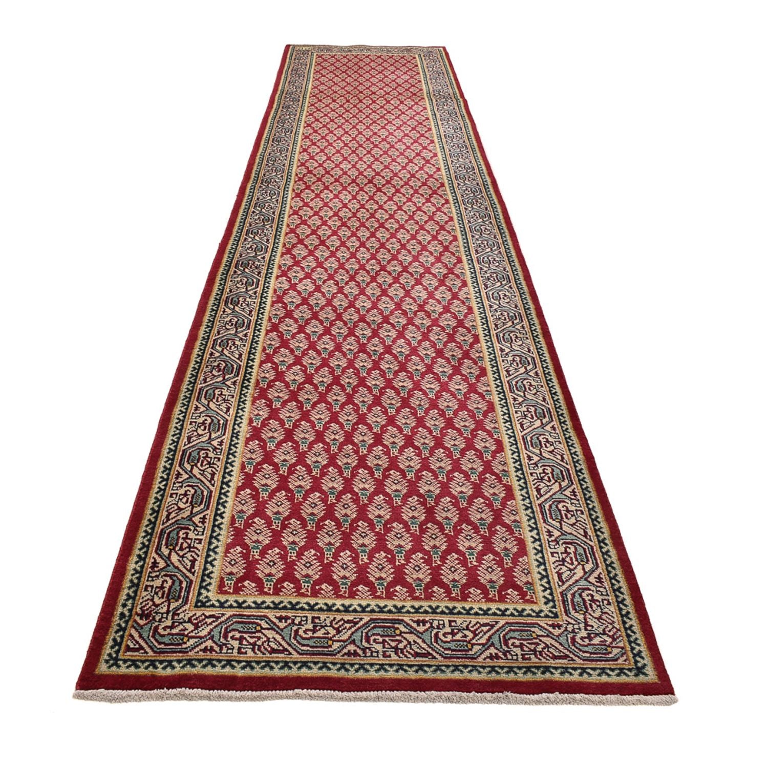 Alfombra de pasillo Alfombra persa - Tabriz - 475 x 99 cm - rojo