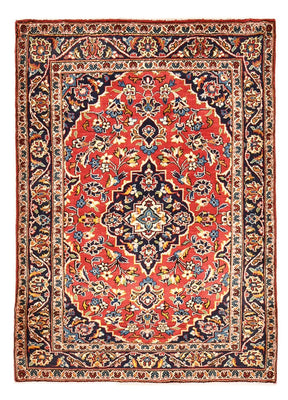 Alfombra persa - Keshan - 142 x 100 cm - rojo