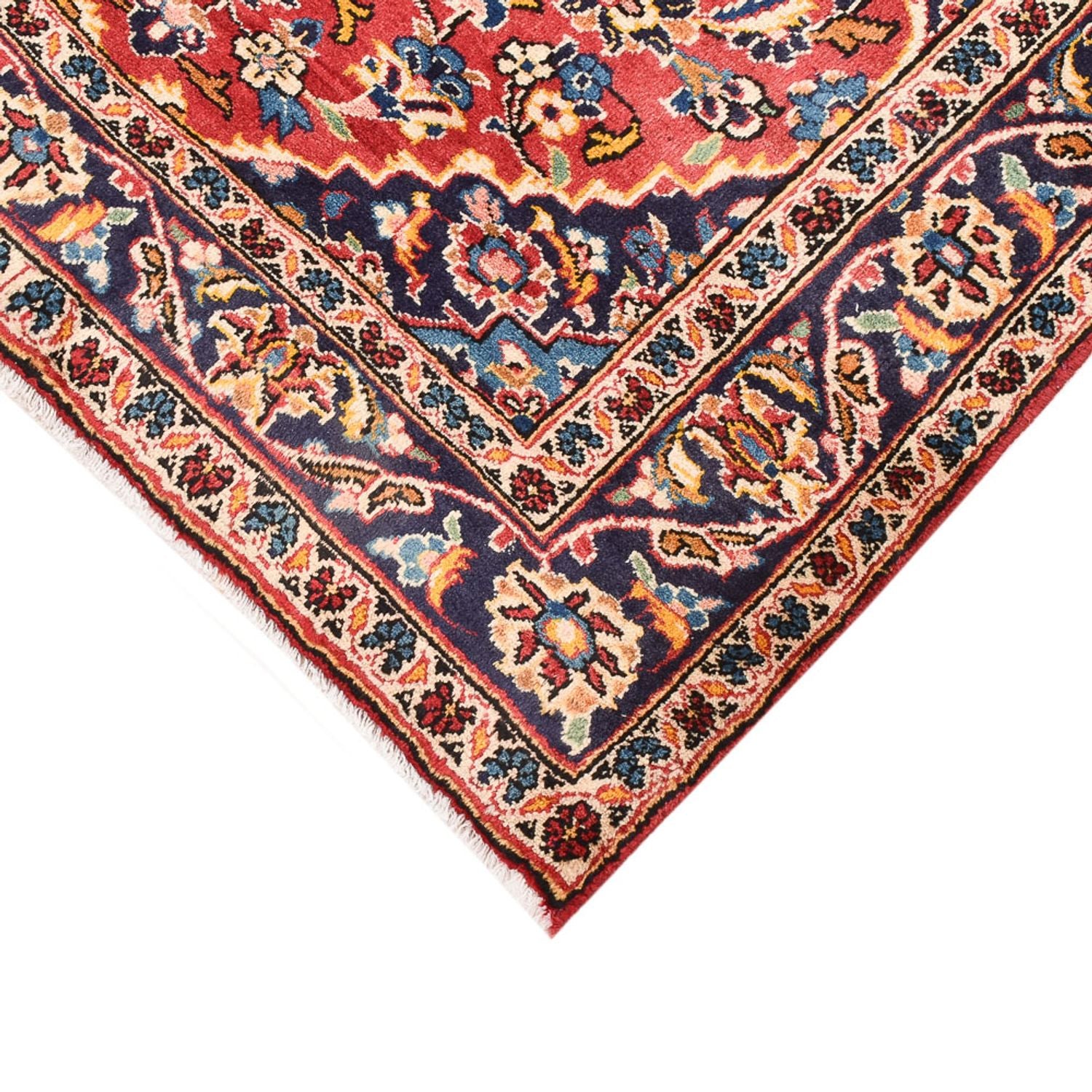 Alfombra persa - Keshan - 142 x 100 cm - rojo