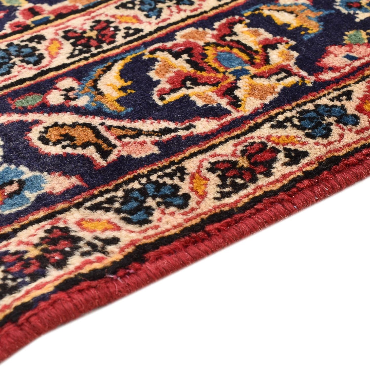 Alfombra persa - Keshan - 142 x 100 cm - rojo