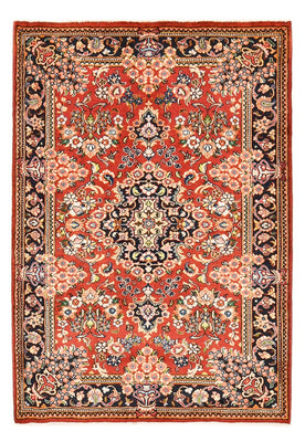 Alfombra persa - Keshan - 146 x 102 cm - rojo