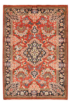 Alfombra persa - Keshan - 146 x 102 cm - rojo