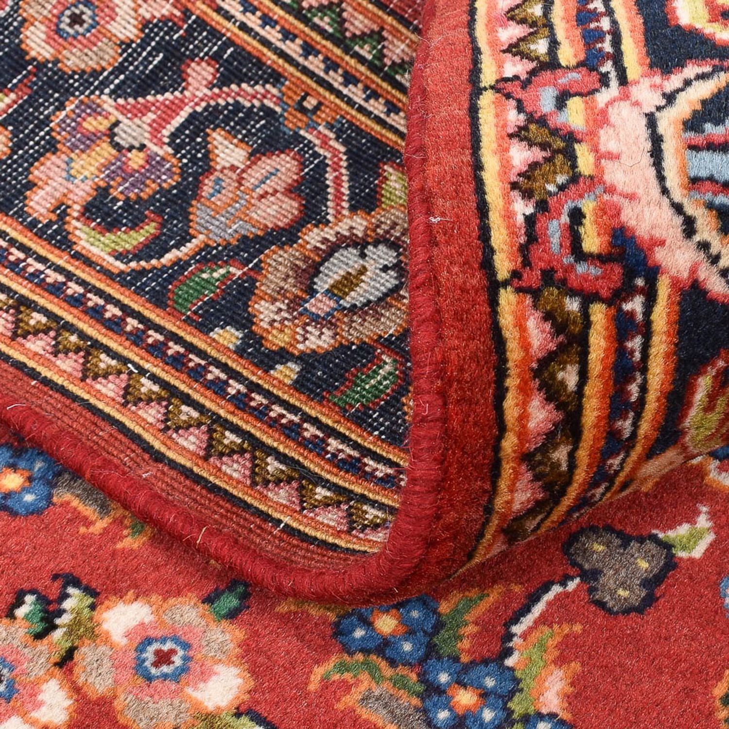 Alfombra persa - Keshan - 146 x 102 cm - rojo