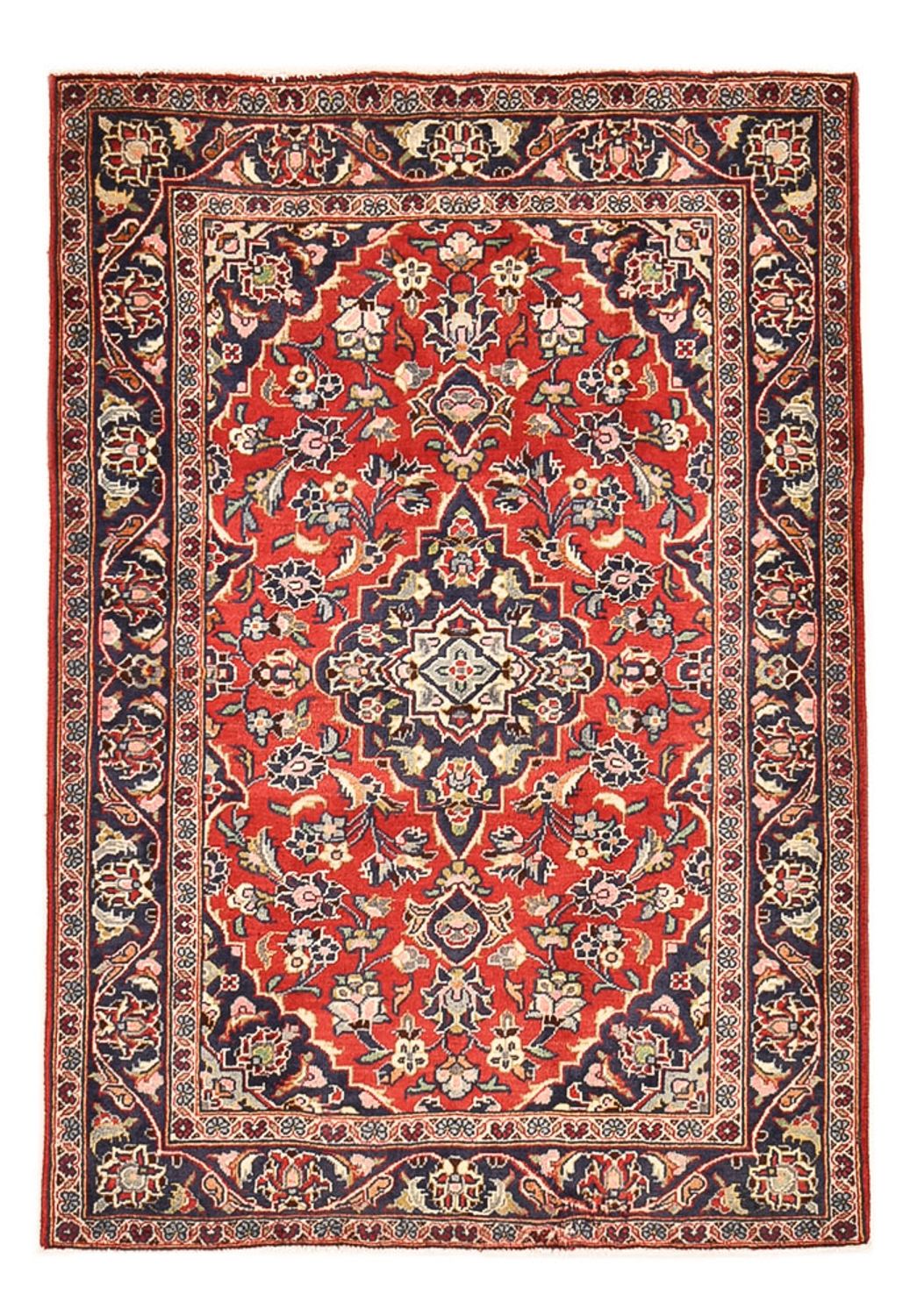 Alfombra persa - Keshan - 150 x 97 cm - rojo