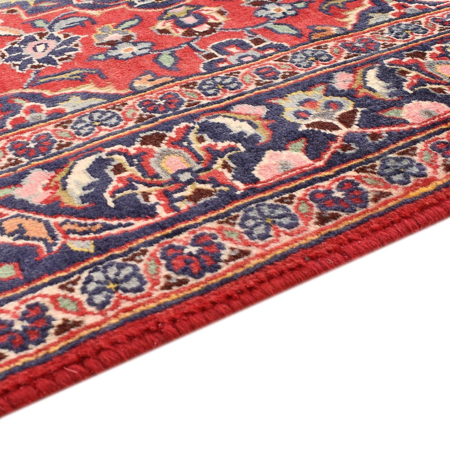 Alfombra persa - Keshan - 150 x 97 cm - rojo