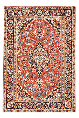 Alfombra persa - Keshan - 148 x 100 cm - rojo