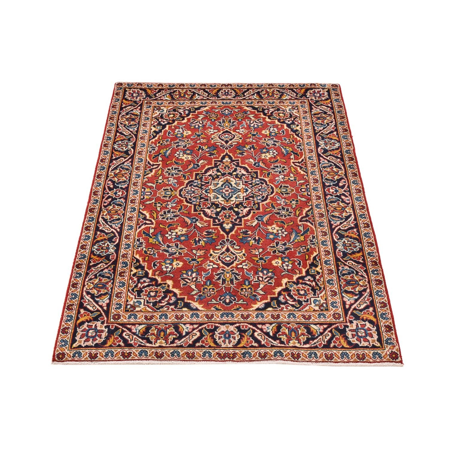 Alfombra persa - Keshan - 148 x 100 cm - rojo