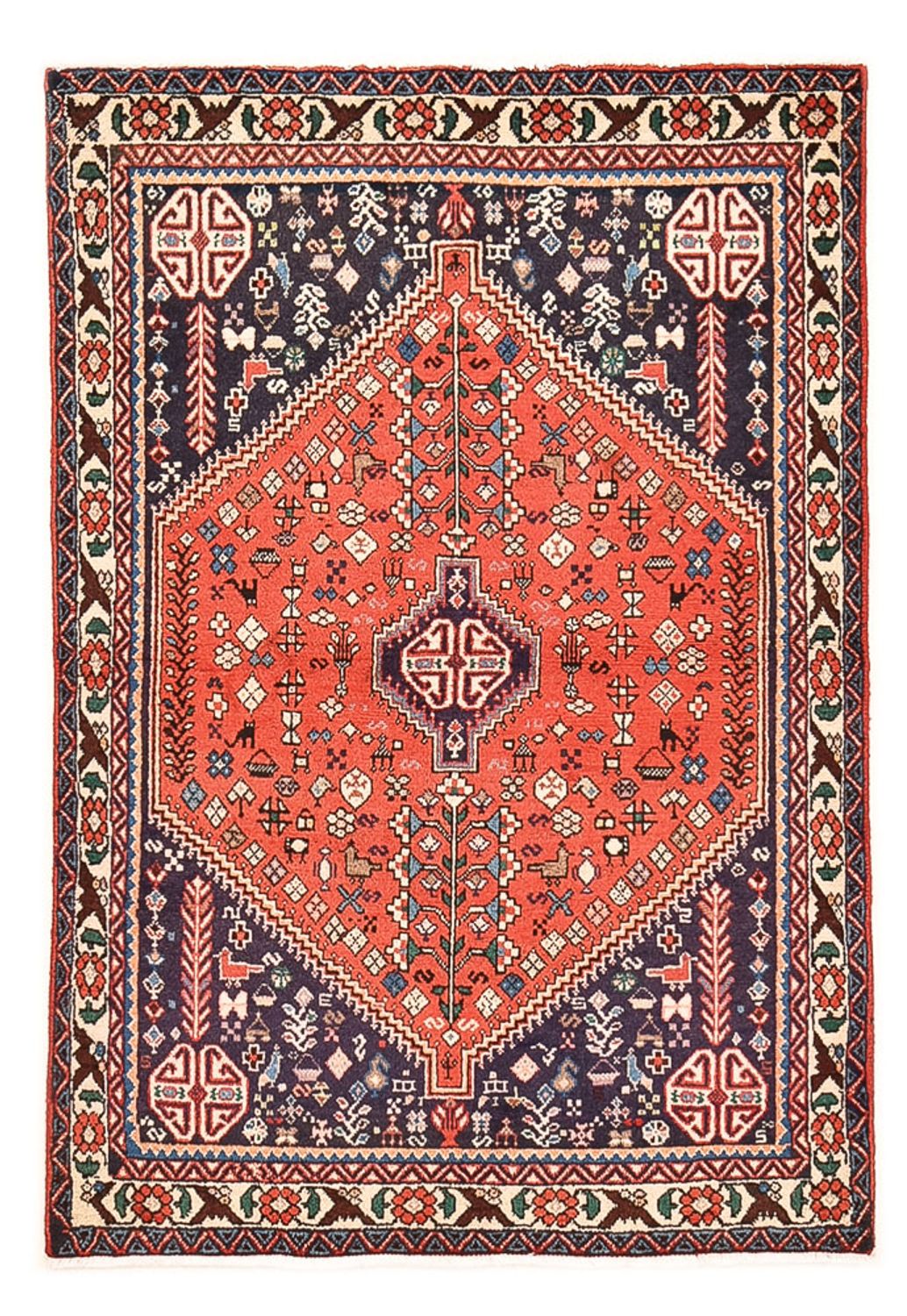 Alfombra persa - Nómada - 142 x 97 cm - rojo