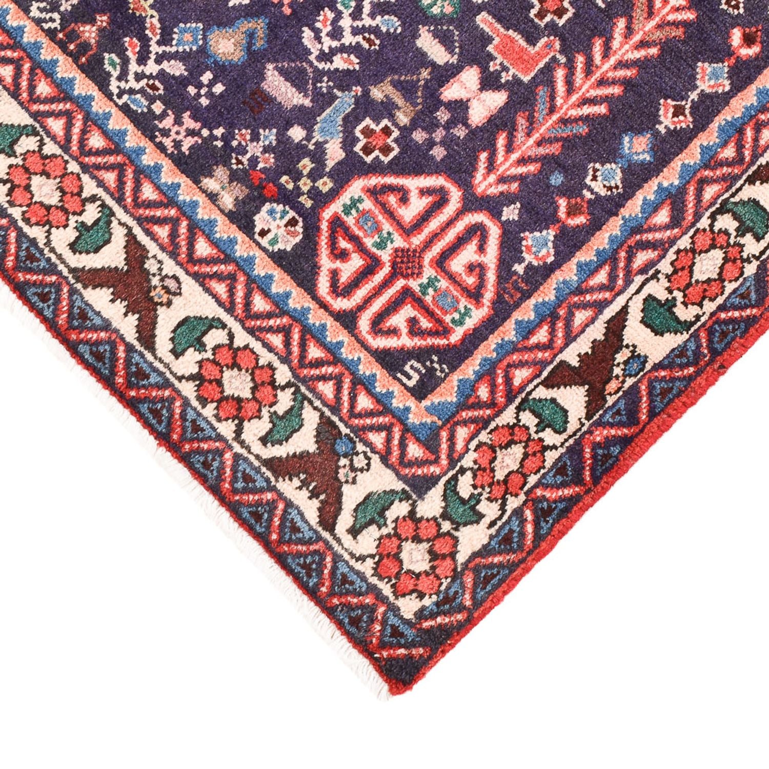 Alfombra persa - Nómada - 142 x 97 cm - rojo
