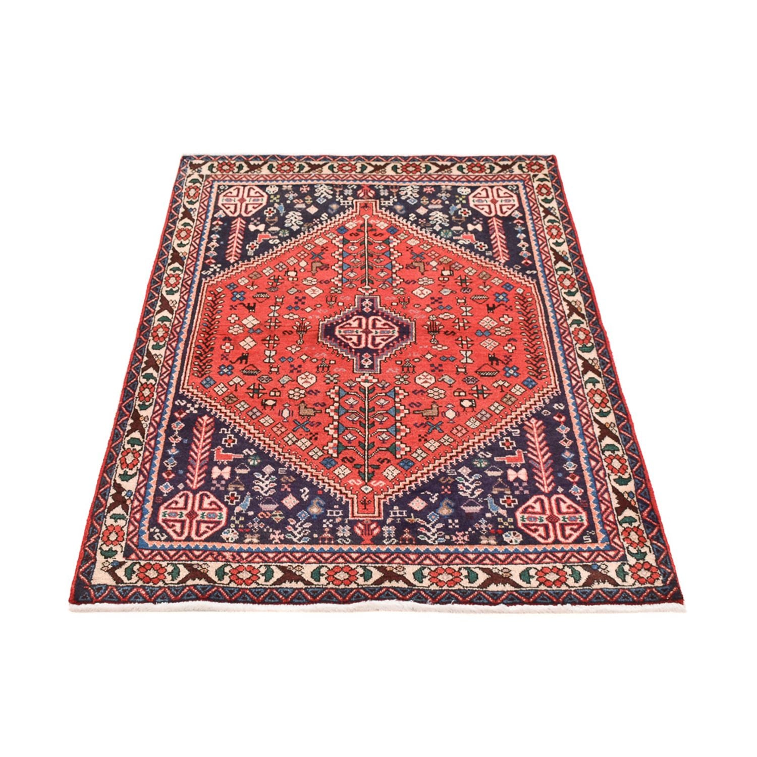 Alfombra persa - Nómada - 142 x 97 cm - rojo