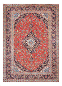 Alfombra persa - Keshan - 395 x 286 cm - rojo