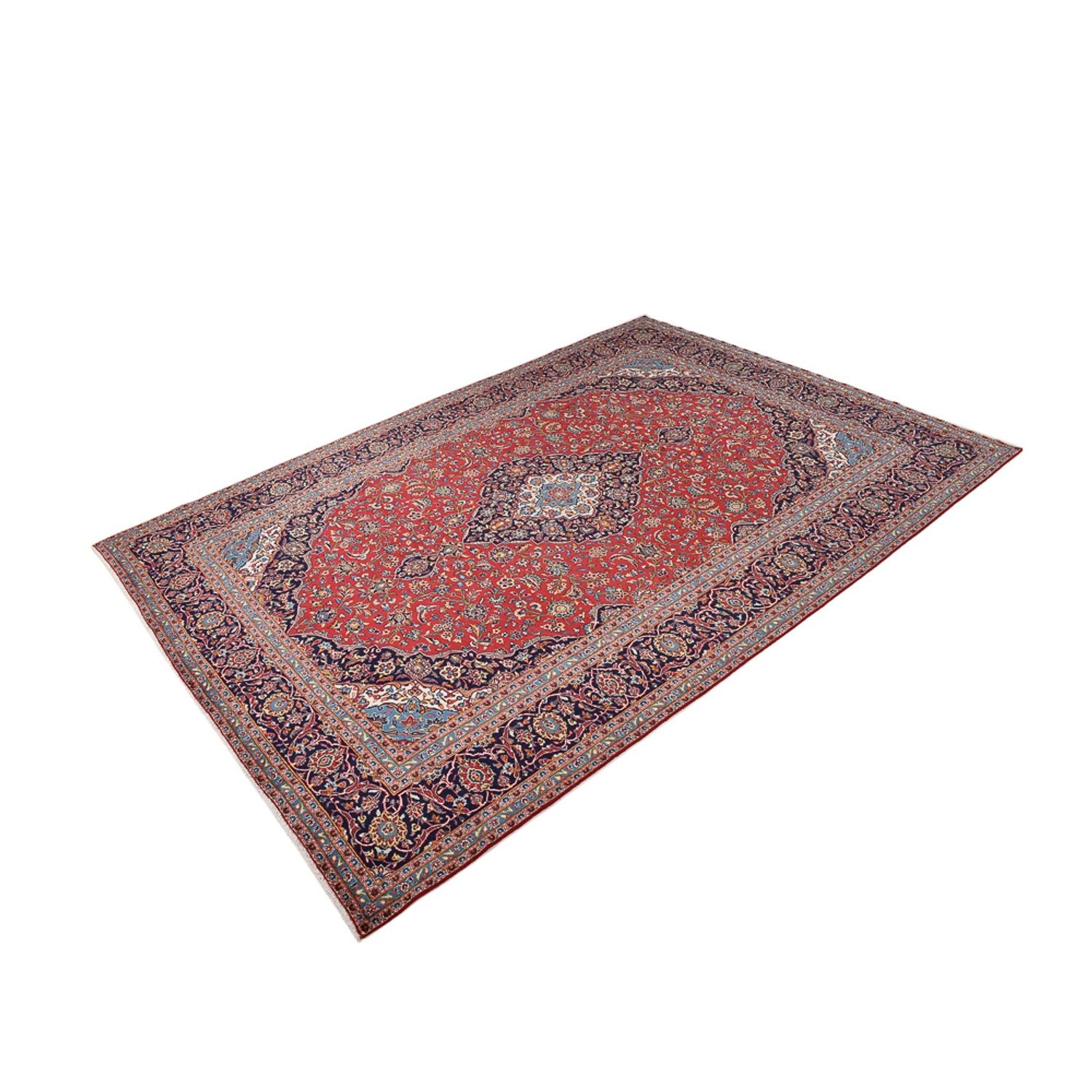 Alfombra persa - Keshan - 395 x 286 cm - rojo