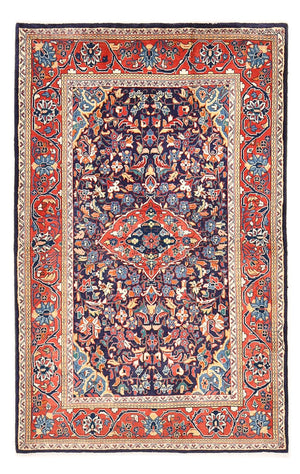 Alfombra persa - Nómada - 170 x 110 cm - azul oscuro