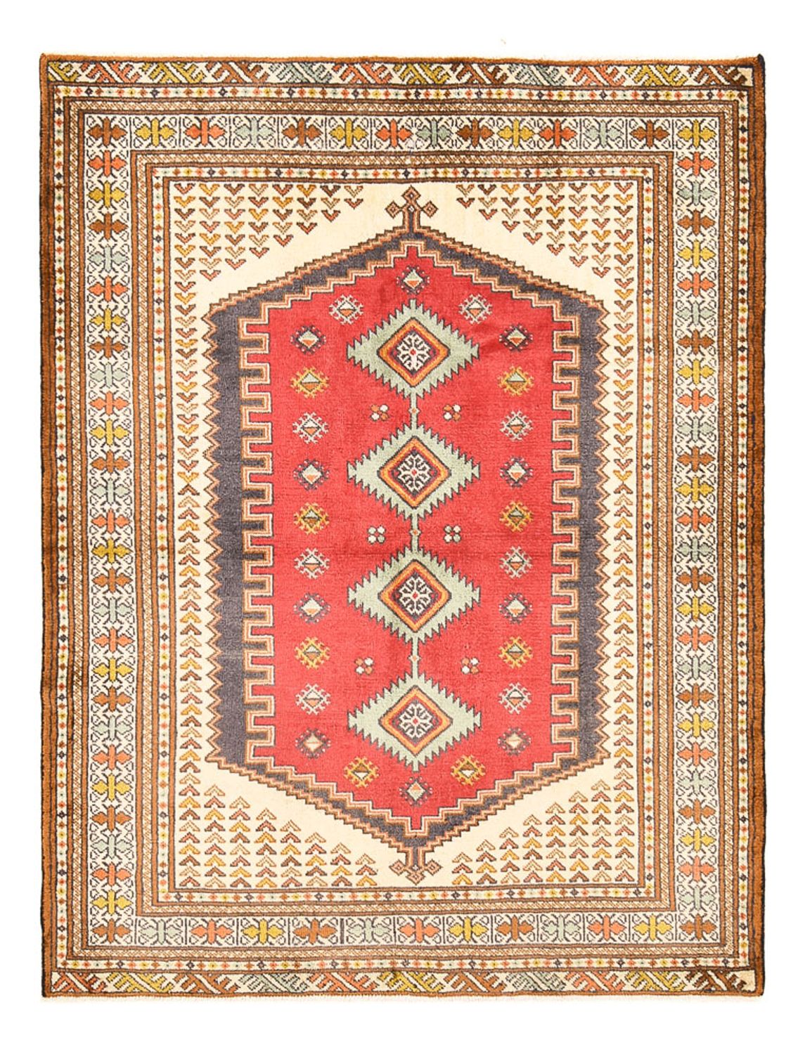 Alfombra persa - Nómada - 174 x 135 cm - multicolor