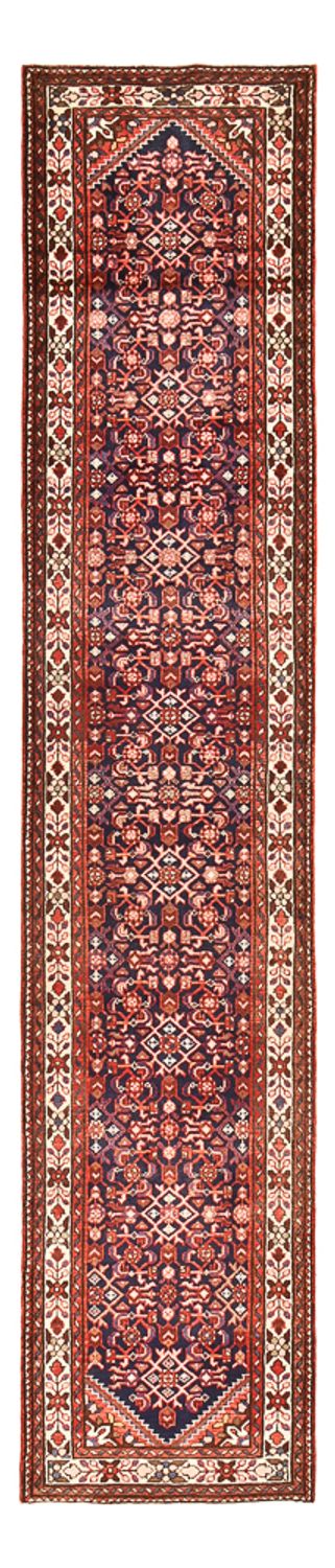 Alfombra de pasillo Alfombra persa - Nómada - 419 x 88 cm - rojo burdeos