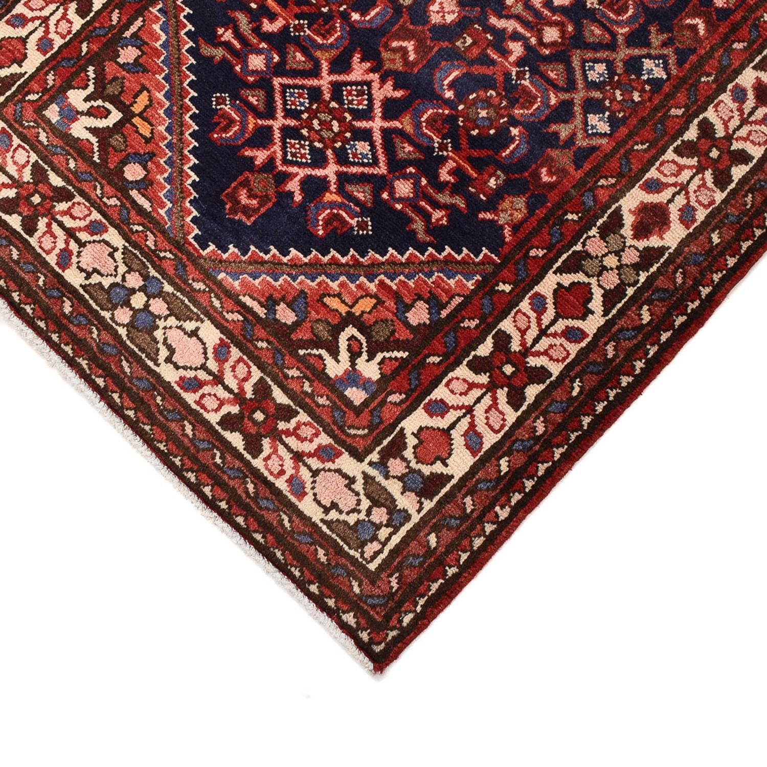 Alfombra de pasillo Alfombra persa - Nómada - 419 x 88 cm - rojo burdeos