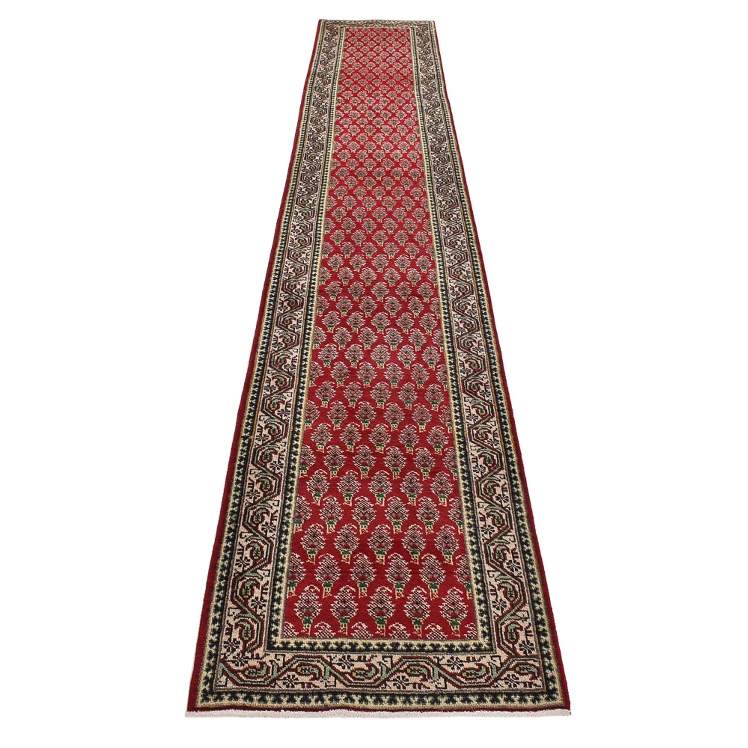 Alfombra de pasillo Alfombra persa - Tabriz - 457 x 71 cm - rojo
