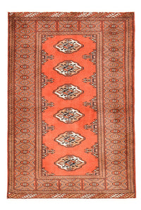 Alfombra persa - Nómada - 151 x 100 cm - naranja