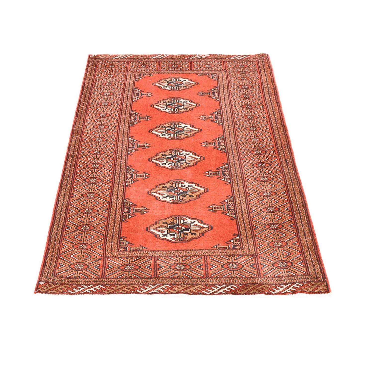 Alfombra persa - Nómada - 151 x 100 cm - naranja