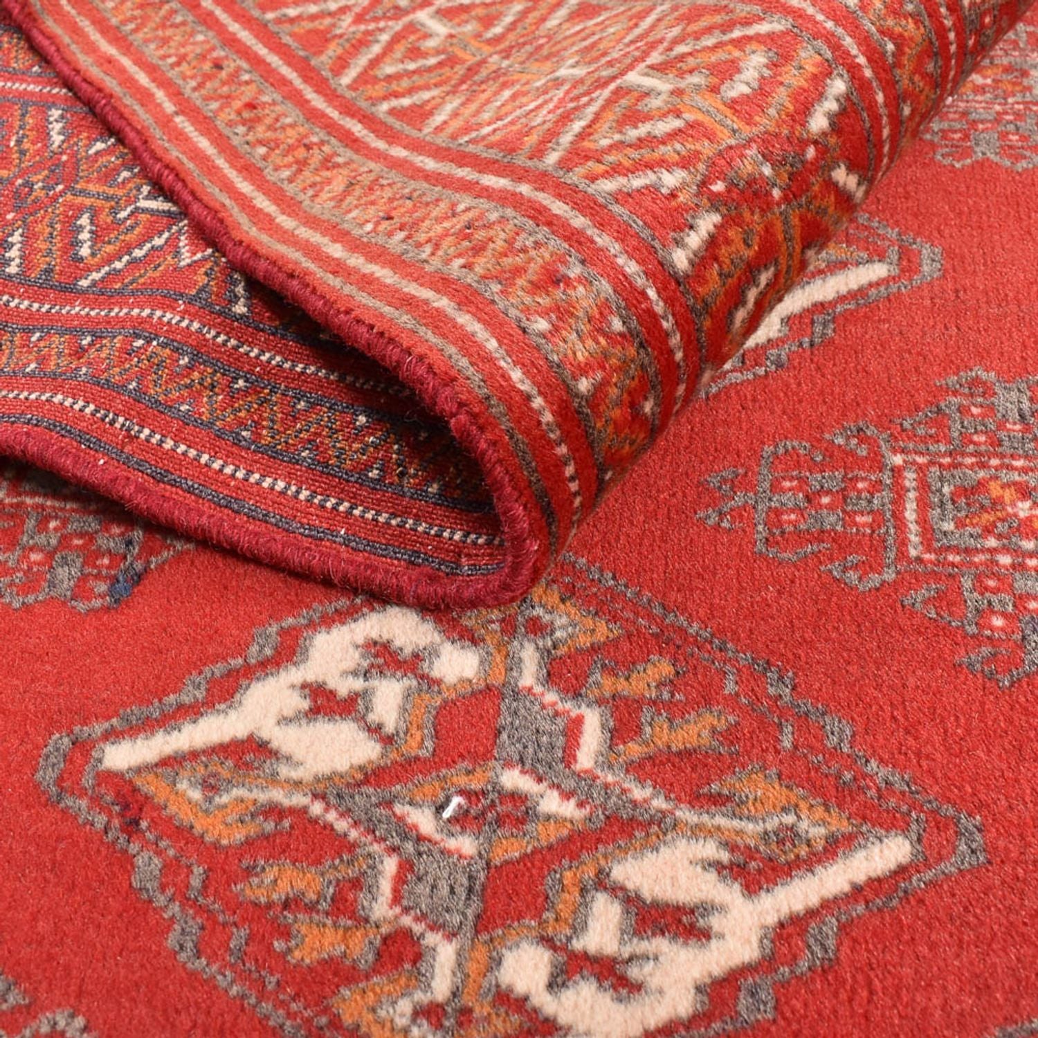 Alfombra Turkaman - 167 x 115 cm - rojo