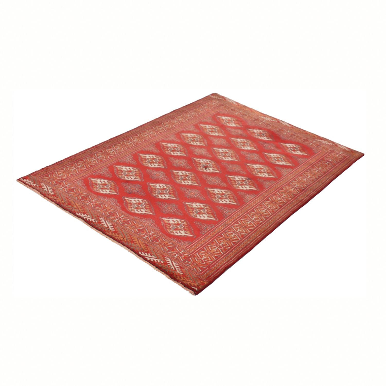 Alfombra Turkaman - 167 x 115 cm - rojo