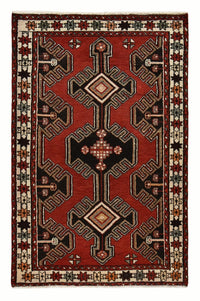 Alfombra persa - Nómada - 153 x 100 cm - rojo