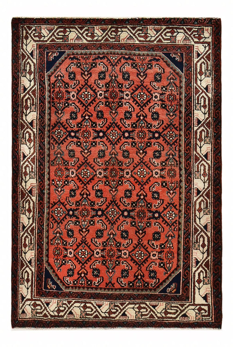 Alfombra persa - Nómada - 152 x 103 cm - rojo claro