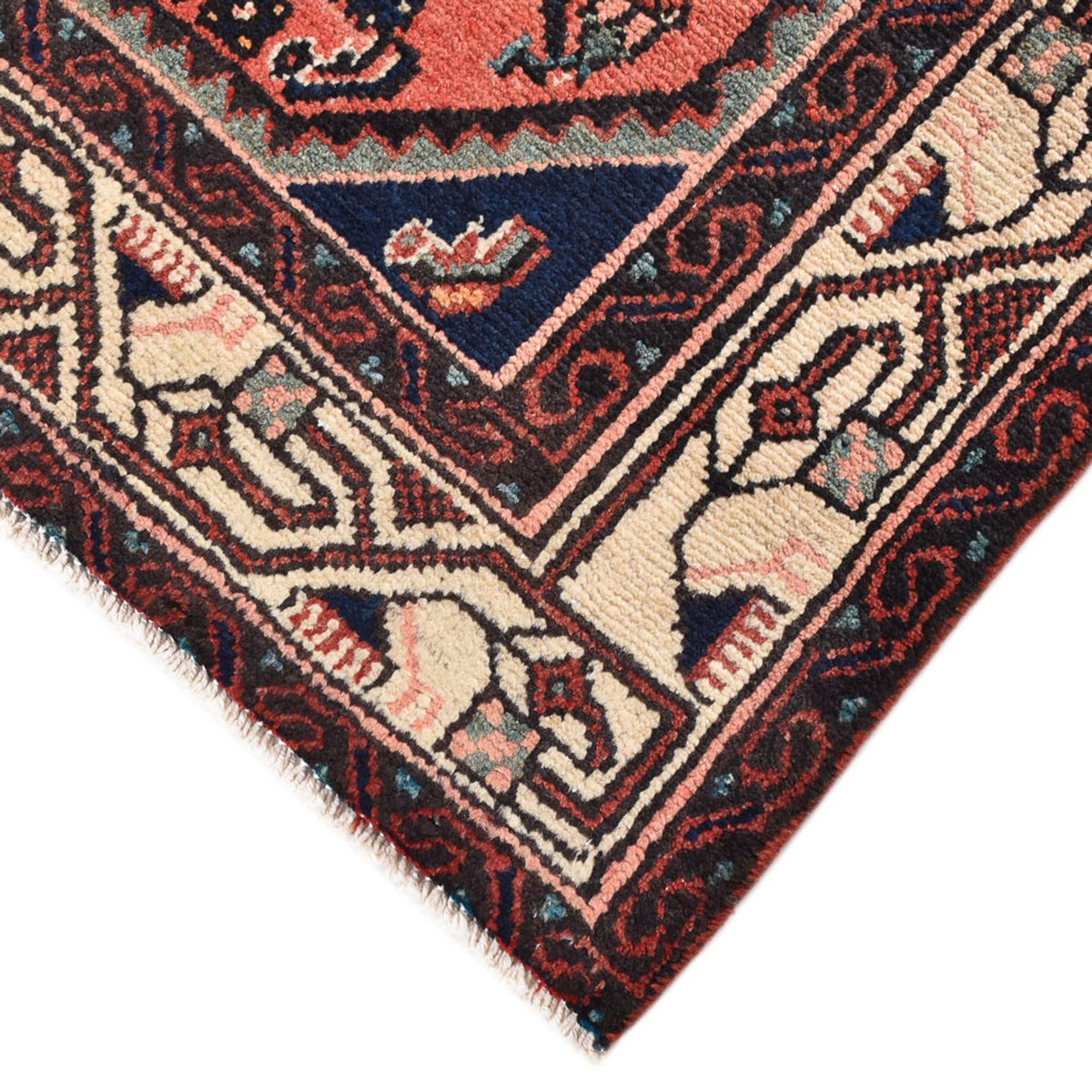 Alfombra persa - Nómada - 152 x 103 cm - rojo claro