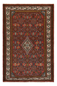 Alfombra persa - Nómada - 150 x 99 cm - rojo oscuro