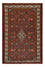 Alfombra persa - Nómada - 150 x 99 cm - rojo oscuro