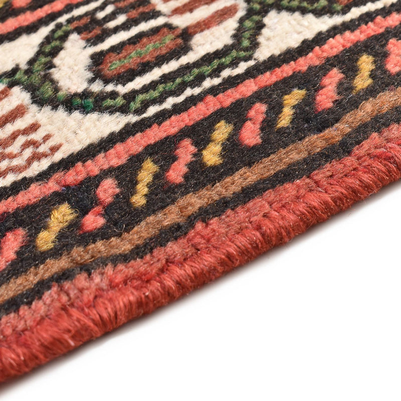 Alfombra persa - Nómada - 150 x 99 cm - rojo oscuro